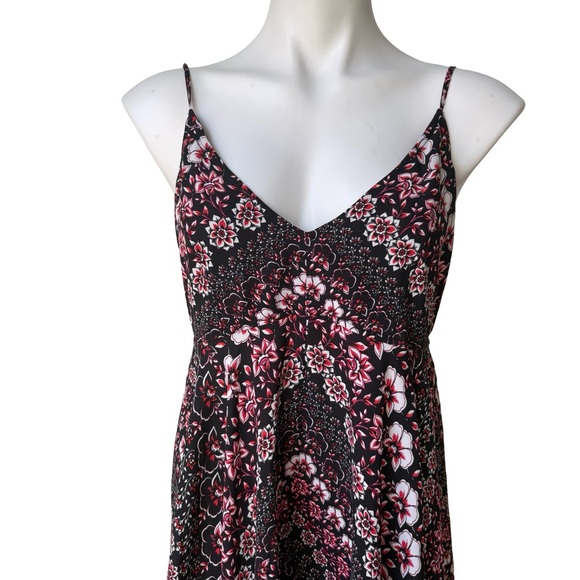 Express Summer Floral Bouquet Handkerchief Hem Boho Dress, Sz M - Picture 9 of 14